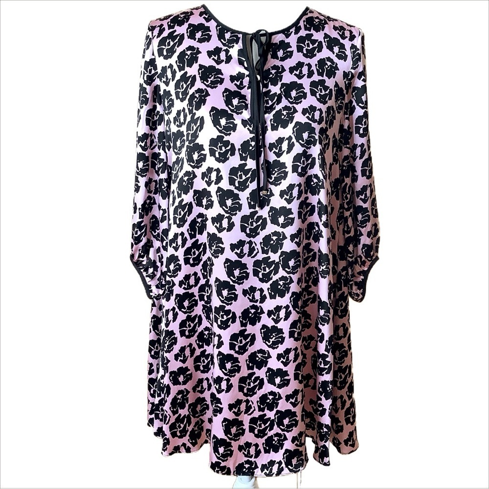 JUICY COUTURE Silk Hydrangea Primrose Pink Floral Dress Size S